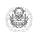 laurel wreath tattoo design idea