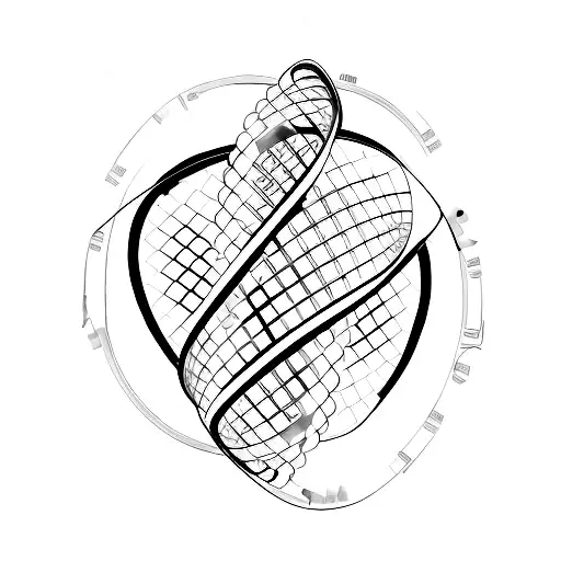 dna, music genes tattoo design idea