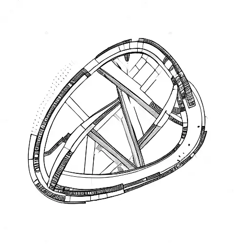 DNA, technology, cybernetic tattoo design idea