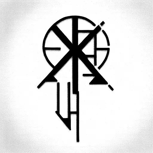 electronic circuit design cross tattoo design idea