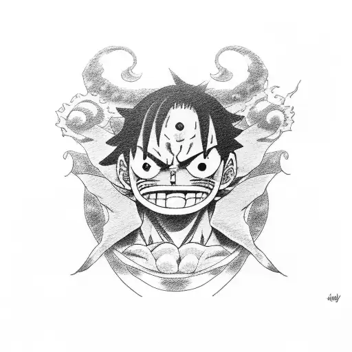luffy tattoo design idea