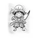 luffy tattoo design idea