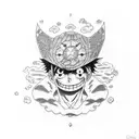 luffy tattoo design idea