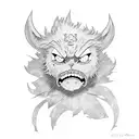 luffy nika tattoo design idea