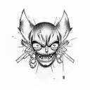 luffy nika tattoo design idea