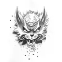 luffy nika tattoo design idea