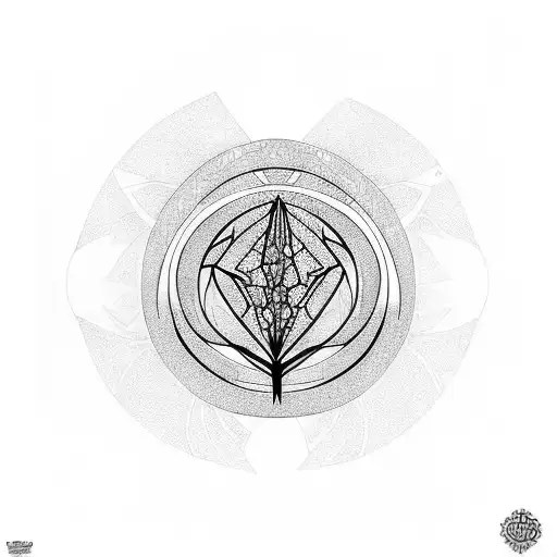 dna phoenix tree of life tattoo design idea