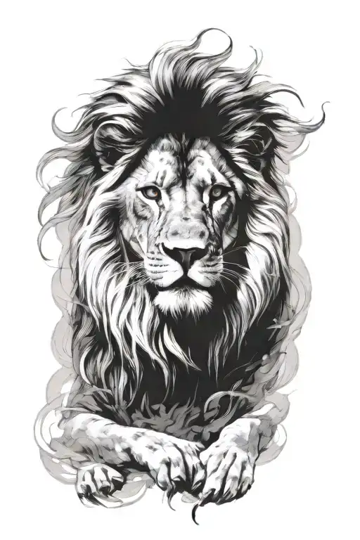 Aslan tattoo design idea