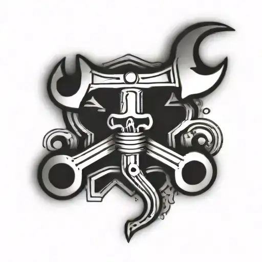 wrench  tattoo design idea