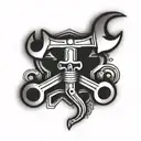 wrench  tattoo design idea