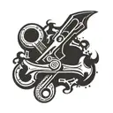 wrench  tattoo design idea