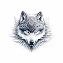 Meaningful wolf warrior angel tattoo design idea