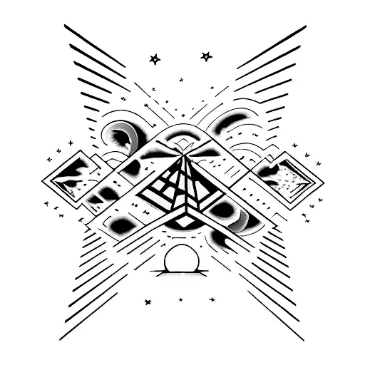 Great Gig in the sky pink Floyd  tattoo design idea