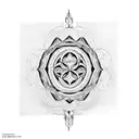 Michelangelo Creation of Adam hands touching flower of life tattoo design idea