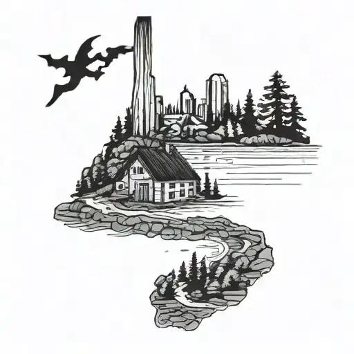 West Virginia almost heaven  tattoo design idea