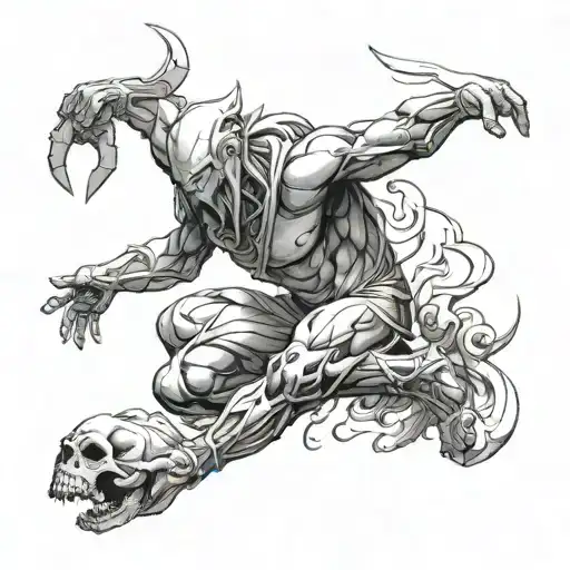 A modern interpretation of Prometheus stealing fire from the gods, with a futuristic twist tattoo design idea