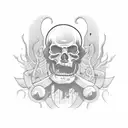 struggle never look back lost cause tattoo design idea