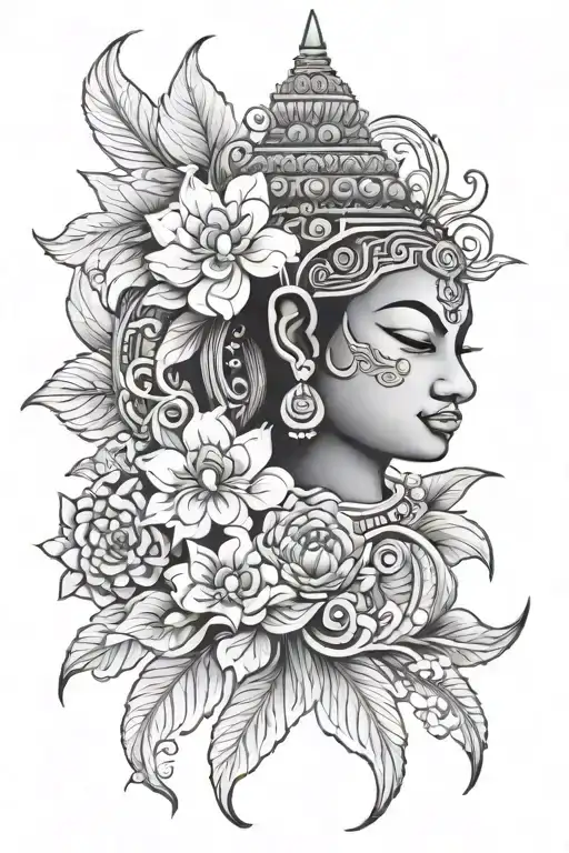 cambodian inspired tattoo tattoo design idea