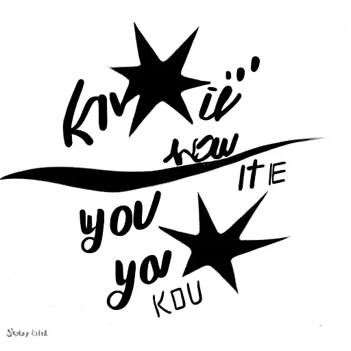 I know someday you'll have a beautiful life, i know you'll be a star, in somebody else sky but why can't it be mine tattoo design idea