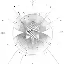 linear tatto goes around the forearm. the tattoo is made of longitude, latitude and a date tattoo design idea