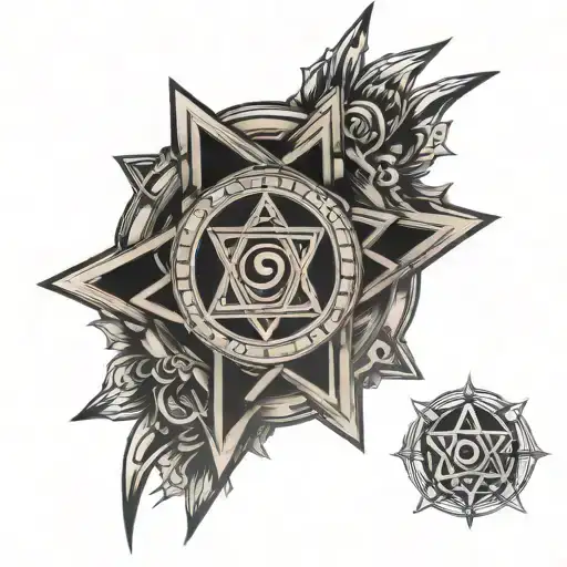 seal of solomon tattoo design idea