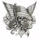 1776 tattoo design idea