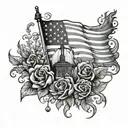1776 tattoo design idea