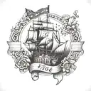 1776 tattoo design idea