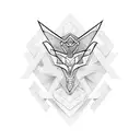 Abstract representation of Asperger's symbol tattoo design idea