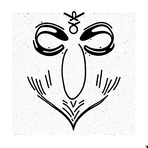 throat lines tattoo design idea