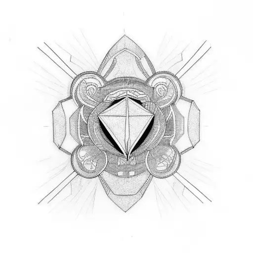 throat lines tattoo design idea