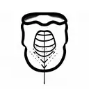 throat lines tattoo design idea