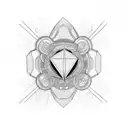 throat lines tattoo design idea