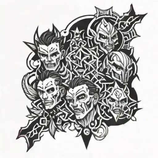Xavier,Xhanel,CJ,Tayden,Cayleb tattoo design idea