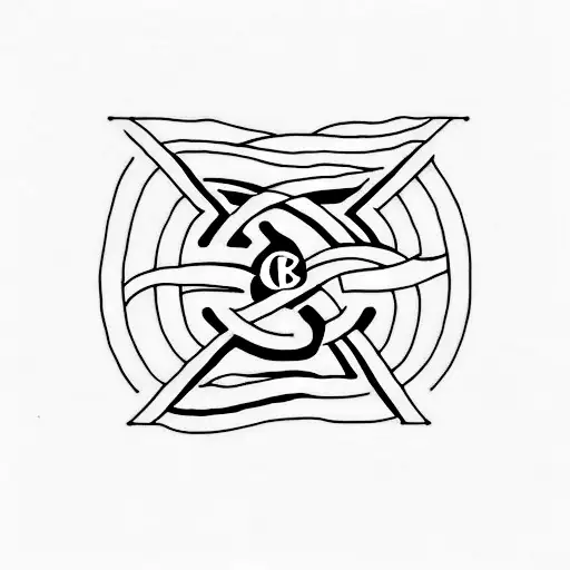 A minimalist tattoo of two intertwined initials 'A' for Alex and the client, symbolizing their strong bond and friendship tattoo design idea