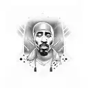 loyal to the game 2pac tattoo design idea