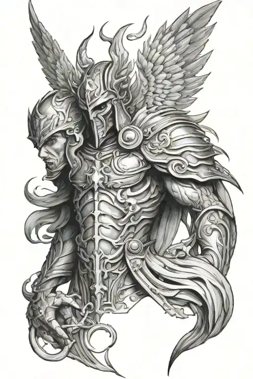 sanguinius tattoo design idea