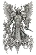 Warhammer  sanguinius tattoo design idea
