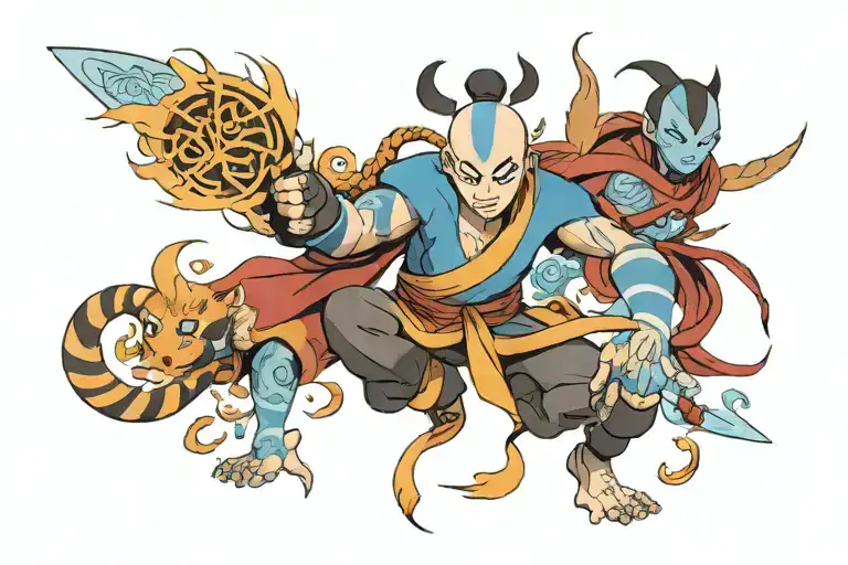 avatar the last air bender tattoo design idea