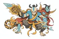 avatar the last air bender tattoo design idea