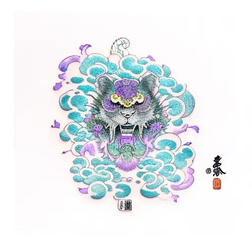 violet cookie tattoo design idea