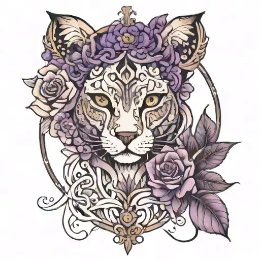 names: "Violet, Lyon, Brenlee, Ivory  tattoo design idea