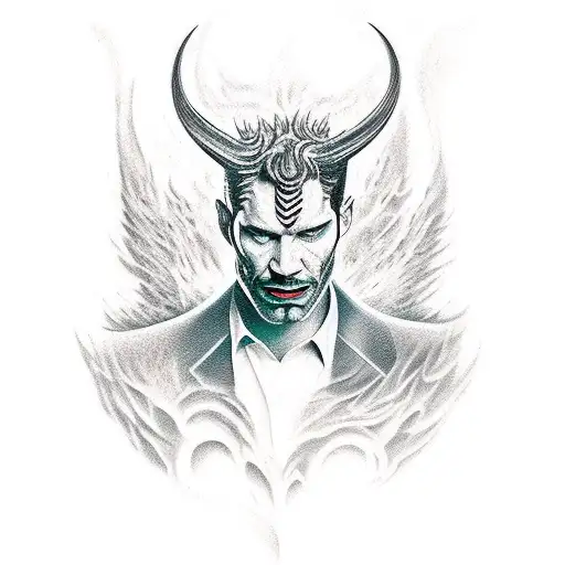 Lucifer Name tattoo design idea