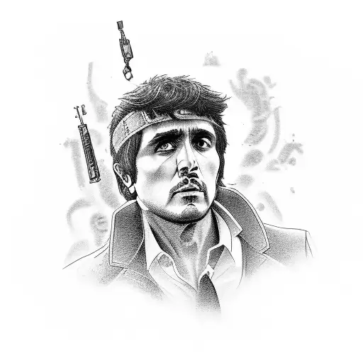 tony montana tattoo design idea