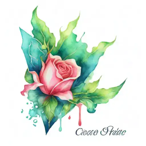 dagger wwith heart and cemi colon  tattoo design idea