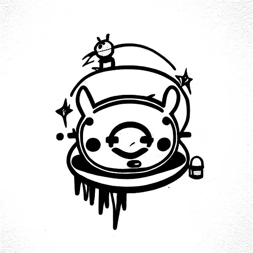 Cowboy bebop meets adventure time  tattoo design idea