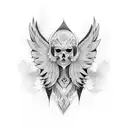 Wing tattoo design idea