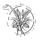 wheat tattoo design idea