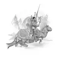 ukrainian tryzub tattoo design idea