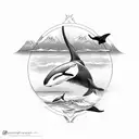 orca tattoo design idea